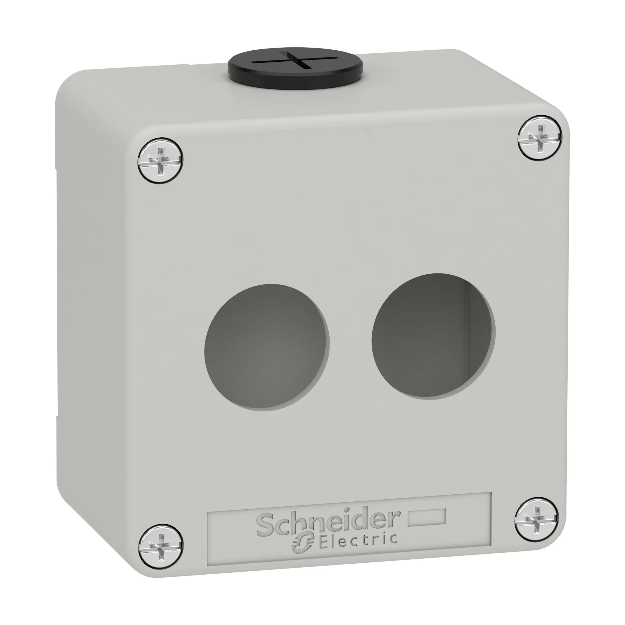 Produktfoto 1 von Schneider Electric Zinkdruckguss Gehäuse Harmony XAP Grau Außenmaß 80 x 80 x 51.5mm IP65, IP66, IP69