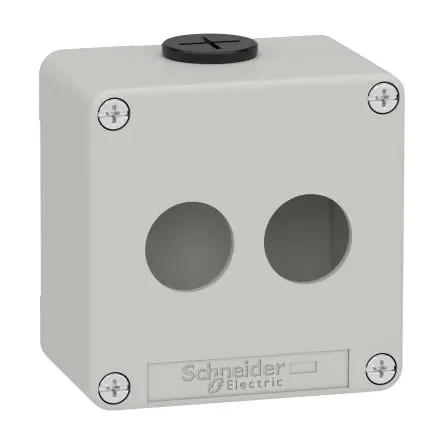 Produktfoto 1 von Schneider Electric Zinkdruckguss Gehäuse Harmony XAP Grau Außenmaß 80 x 80 x 51.5mm IP65, IP66, IP69