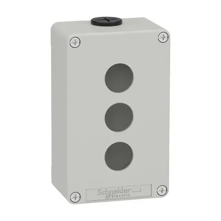Produktfoto 1 von Schneider Electric Harmony; Gehäuse; Zinkdruckguss; Grau; IK07 IP65, IP66, IP69 Breite 80 mm Höhe 130 mm Länge 80 mm