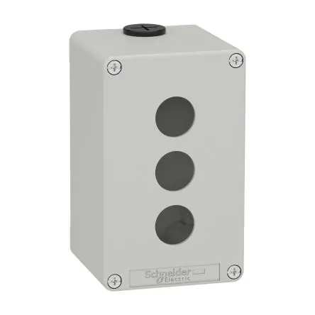 Produktfoto 1 von Schneider Electric Harmony; Universalgehäuse; Metall; Grau; IK07 IP65, IP66, IP69 Breite 80 mm Höhe 130 mm Länge 80 mm