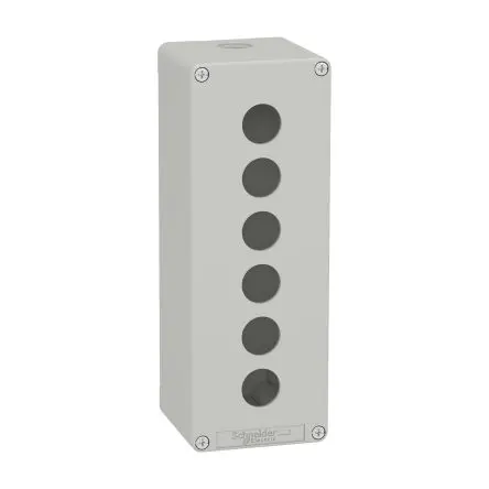 Produktfoto 1 von Schneider Electric Harmony; Universalgehäuse; Metall; Grau; IK07 IP65 Breite 80 mm Höhe 220 mm Länge 80 mm