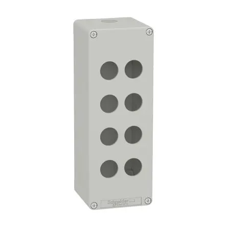 Produktfoto 1 von Schneider Electric Harmony; Universalgehäuse; Metall; Grau; IK07 IP65 Breite 80 mm Höhe 220 mm Länge 80 mm