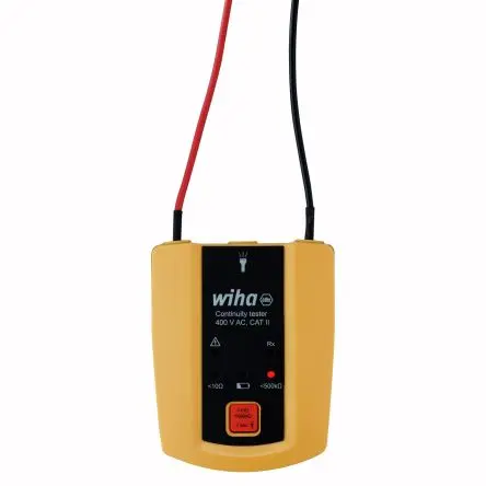 Produktfoto 1 von Wiha Durchgangsprüfer, 20mA LED Akustischer Alarm 400 V Batterie 230 g