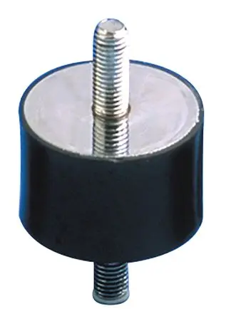 Produktfoto 1 von Paulstra Hutchinson Radiaflex Naturgummi Gummipuffer, Außen-/Außengewinde Puffer M6 30 daN, Ø 20 mm x 20 mm