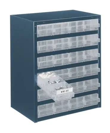 Produktfoto 1 von Raaco 24 Stahl Schubladenmagazin Blau, 435 mm x 357mm x 255 mm