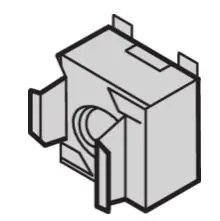 Produktfoto 1 von nVent SCHROFF Käfigmutter M4 Stahl Verzinkt für Tafelstärken von 1.8 mm - 2.6 mm