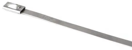 Produktfoto 1 von HellermannTyton MBT33H Edelstahl 316 Kabelbinder Kugelverschluss Metallisch 7.9mm x 838 mm