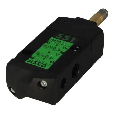 EMERSON – ASCO 3/2 bis 5/2 551 Schieberventil, Magnet/Luft-betätigt 48V