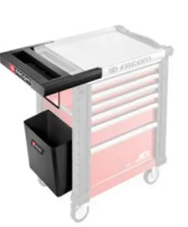 Produktfoto 1 von Facom Stahl Reinigungs-Set, Service-Set (Dosen und Papierhalter + Abfalleimer)