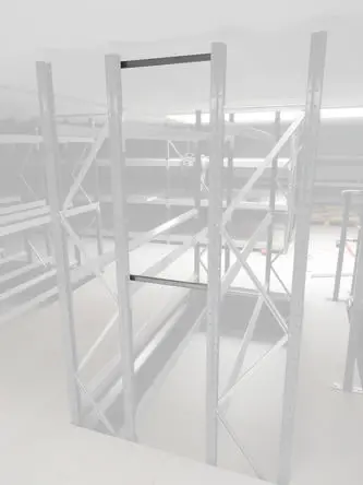 Produktfoto 1 von Manorga Aufbewahrungsregal Typ Stapelgestell aus Stahl in Galvanisiert, 4500 kg, 130 mm x 130mm