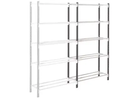 Manorga Aufbewahrungsregal Typ Stapelgestell aus Stahl in Grau, 217 kg, 2000 mm x 1000mm x 500 mm