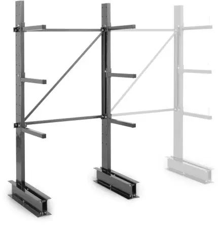 Manorga Aufbewahrungsregal Typ Stapelgestell aus Stahl in Dunkelgrau, 218 kg, 2000 mm x 1000mm x 700 mm