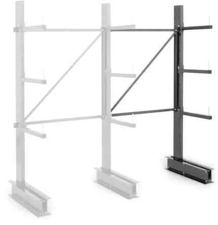 Produktfoto 1 von Manorga Aufbewahrungsregal Typ Stapelgestell aus Stahl in Dunkelgrau, 218 kg, 2000 mm x 200mm x 700 mm