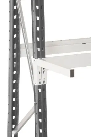 Produktfoto 1 von Manorga Aufbewahrungsregal Typ Stapelgestell aus Stahl in Hellgrau, 4500 kg, 50 mm x 50mm