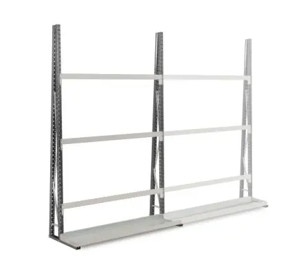 Produktfoto 1 von Manorga Aufbewahrungsregal Typ Stapelgestell aus Stahl in Grau, 130 kg, 2500 mm x 1500mm x 340 mm