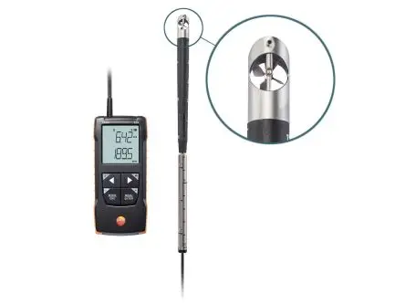 Produktfoto 1 von Testo 416 Anemometer 40 m/s, 0.1 m/s, Luftvolumenstrom, Typ Teleskop Flügelrad