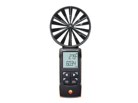 Produktfoto 1 von Testo 417 Anemometer 50 °C max.Temp. 20 m/s, 0.01 m/s, Luftvolumenstrom, Typ Flügelrad