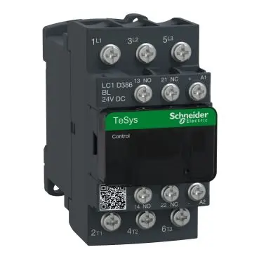 Produktfoto 1 von Schneider Electric TeSys D LC1D Leistungsschütz, 3 -polig / 38 A 1 Schließer, 1 Öffner Wechslerkontakt