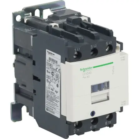 Produktfoto 1 von Schneider Electric TeSyS D Schütz 230V ac-Spule, 3-polig, 1kV / 40 A 22 kW 1 Schließer/1 Öffner Motorsteuerung