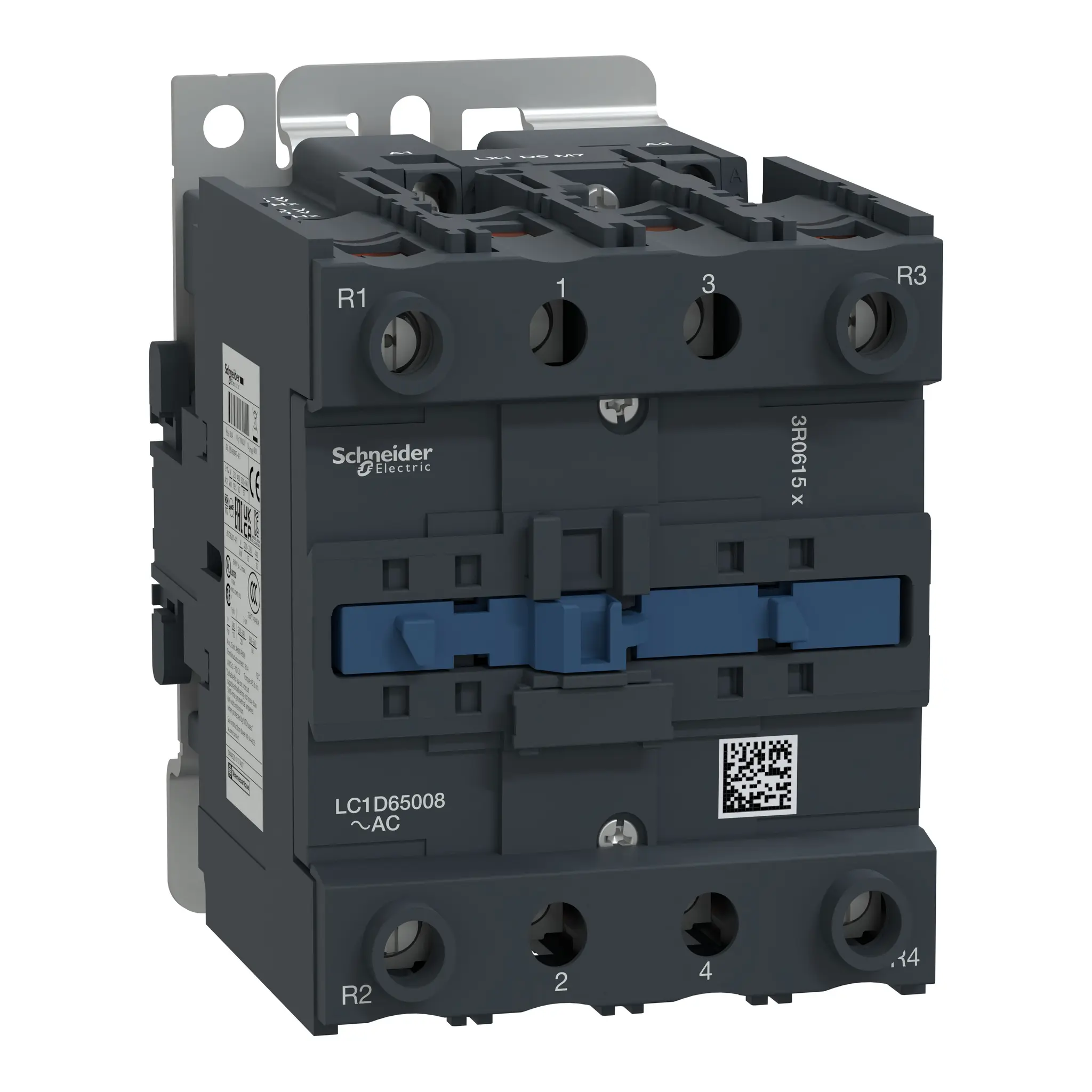 Produktfoto 1 von Schneider Electric TeSys D LC1D Leistungsschütz 440 V ac-Spule, 4 -polig / 80 A 2 Schließer + 2 Öffner