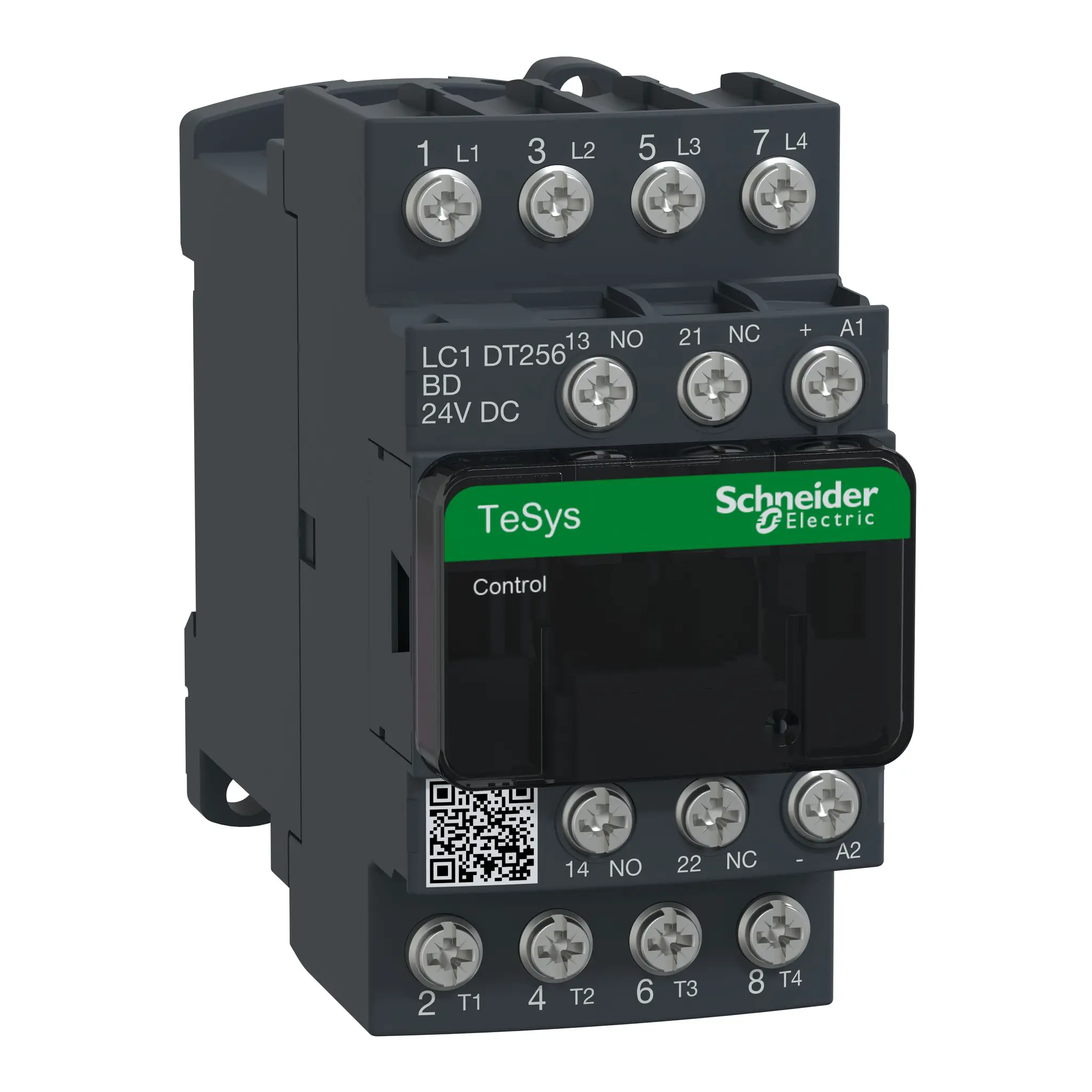 Produktfoto 1 von Schneider Electric LC1D Schütz 24 V-Spule, 4-polig, 690V / 25 A 24 V 1 Schließer/1 Öffner Wechslerkontakt