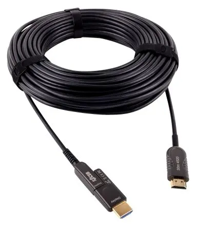 Produktfoto 1 von S2CEB Optical HDMI Cord HDMI 2.0 HDMI-Kabel A HDMI Stecker B HDMI Stecker, 20 m, Schwarz