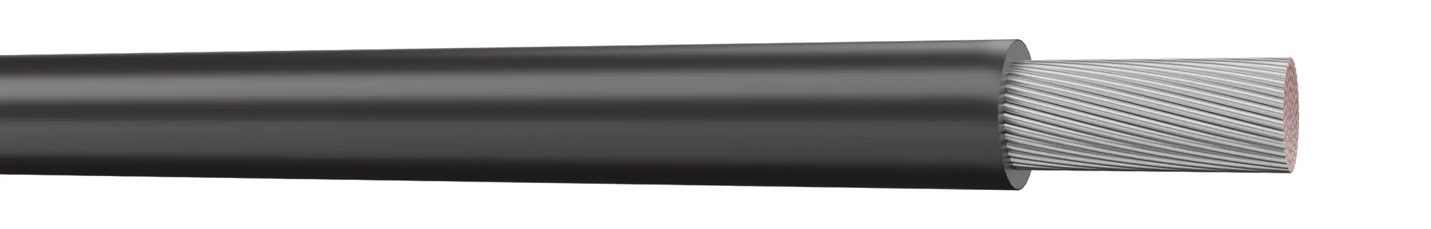 AXINDUS Einzeladerleitung, 18 AWG 305m Schwarz PVC isoliert Ø 2.8mm