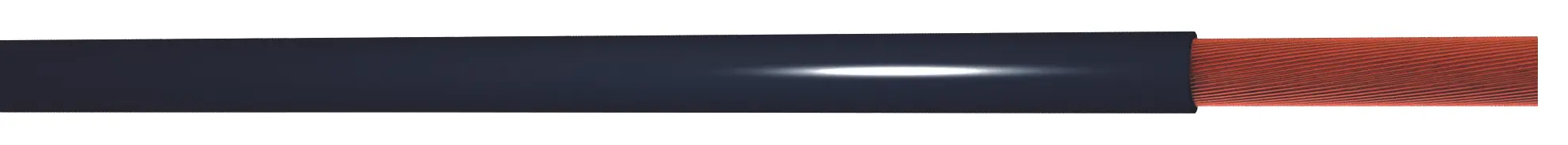 Produktfoto 1 von AXINDUS Einzeladerleitung 0,75 mm², 19 AWG 100m Schwarz Polyolefin vernetzt isoliert Ø 2.3mm 2 x 0,75 mm² Litzen