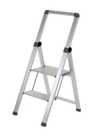 Produktfoto 1 von RS PRO Schritte 2 Stufen H.= 450mm L.= 1050 mm Aluminium Silber 4 kg