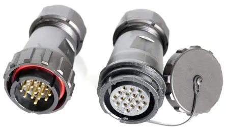 Produktfoto 1 von RS PRO SY29 Standard Rundsteckverbinder Stecker, Buchse 17-polig Stecker/Buchse 10A Kabel IP67