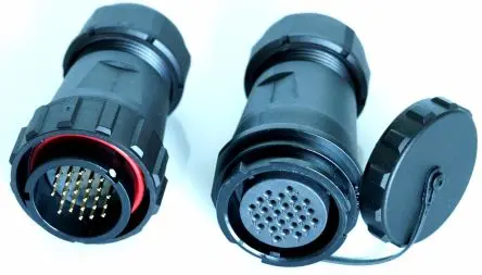 RS PRO SY29 Standard Rundsteckverbinder Stecker, Buchse 26-polig Stecker/Buchse 5A Kabel IP67