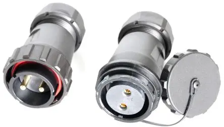 RS PRO SY29 Standard Rundsteckverbinder Stecker, Buchse 2-polig Stecker/Buchse 32A Kabel IP67