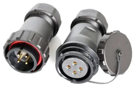 Produktfoto 1 von RS PRO SY29 Standard Rundsteckverbinder Stecker, Buchse 4-polig Stecker/Buchse 10A Kabel IP67