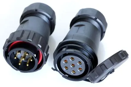 Produktfoto 1 von RS PRO SY29 Standard Rundsteckverbinder Stecker, Buchse 7-polig Stecker/Buchse 10A Kabel IP67