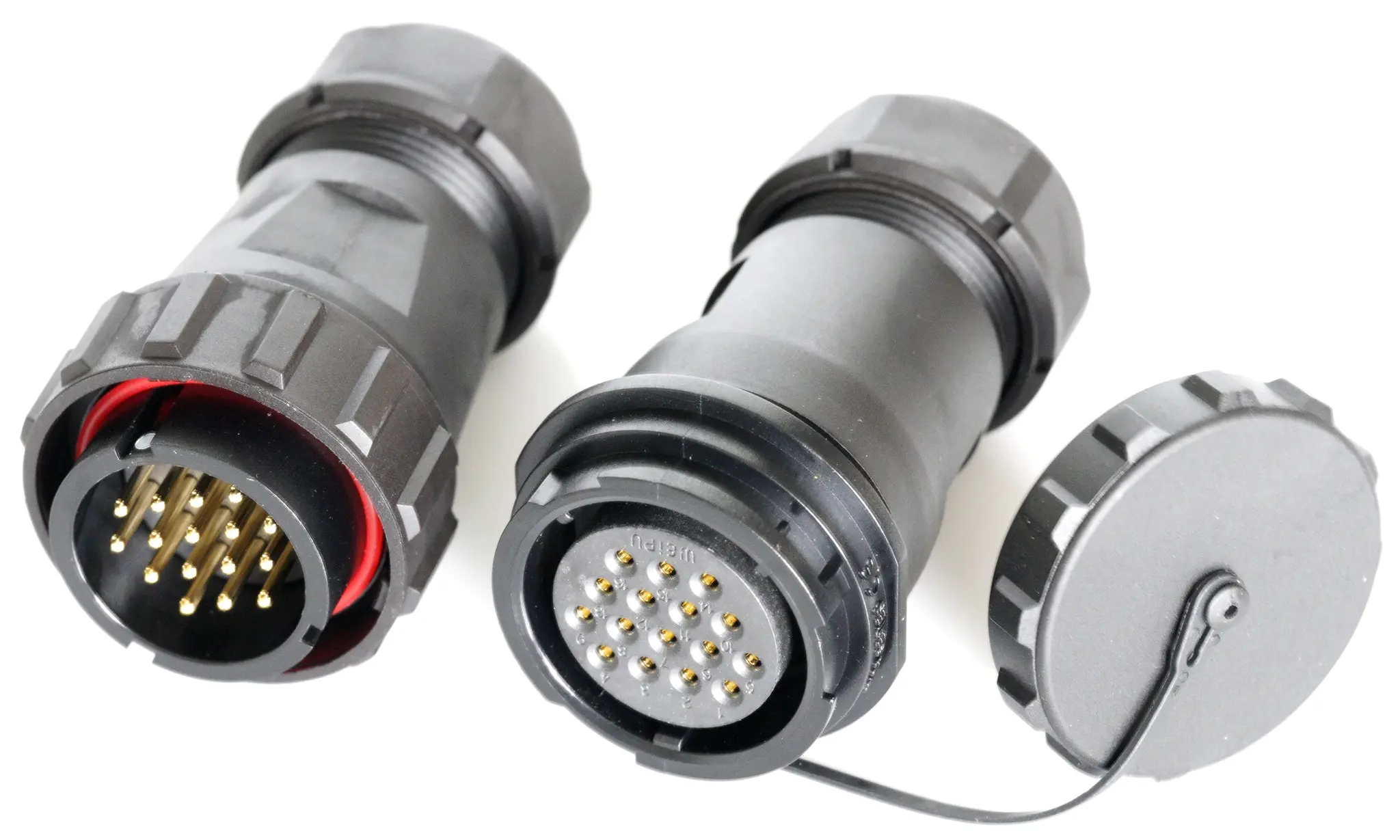 Produktfoto 1 von RS PRO SY29 Standard Rundsteckverbinder Stecker, Buchse 16-polig Stecker/Buchse 10A Kabel IP40