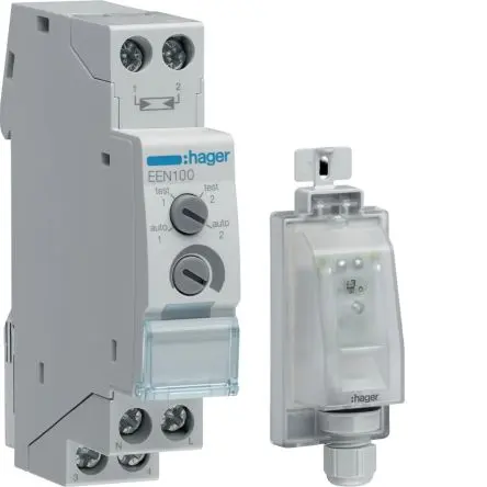 Produktfoto 1 von Hager Dämmerung EEN100 Dämmerungsschalter 230V ac, 1-Kanal
