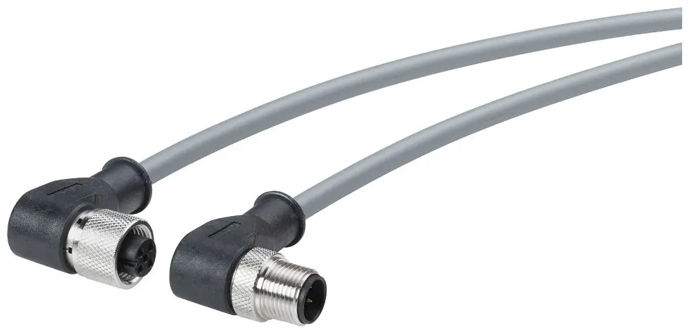 Siemens ET 200, 4-polig Sensor-Betätigungselementkabel, Rechtwinklig Stecker 4 / M12 Buchse, Länge 15 m