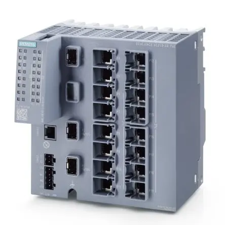 Produktfoto 1 von Siemens Netzwerk Switch 16-Port Managed Power Over Ethernet 10000Mbit/s