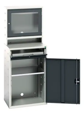 Produktfoto 1 von Bott Schrank Typ Computerschrank Freistehend 1 Tür/en 1 Regal/e 1 Schublade/n 1650 mm 650mm Abschließbar 550 mm
