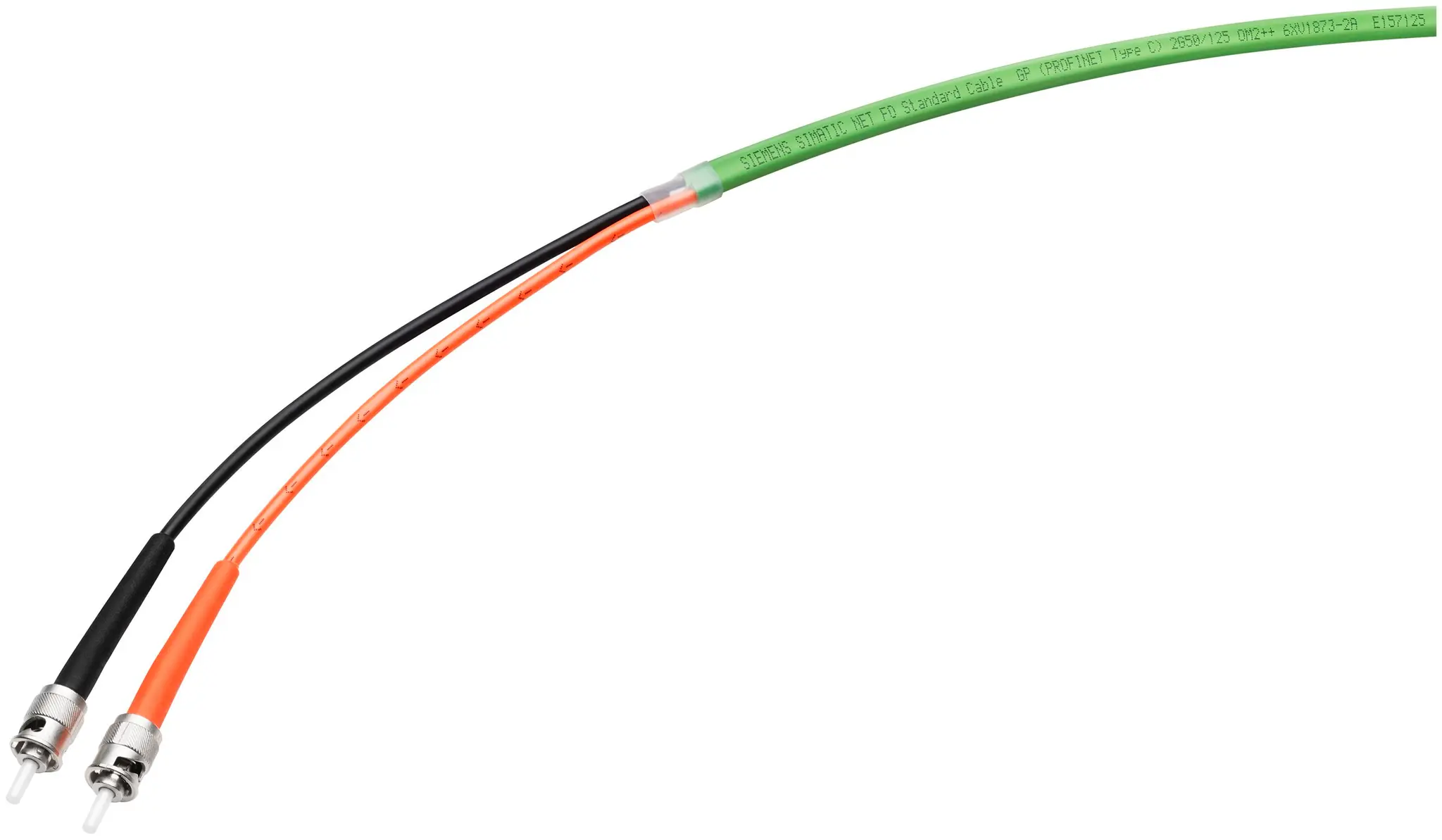 Produktfoto 1 von Siemens 6XV1873 LWL-Kabel 10 m 2-Fasern, Polyvinylchlorid Grün 125 μm