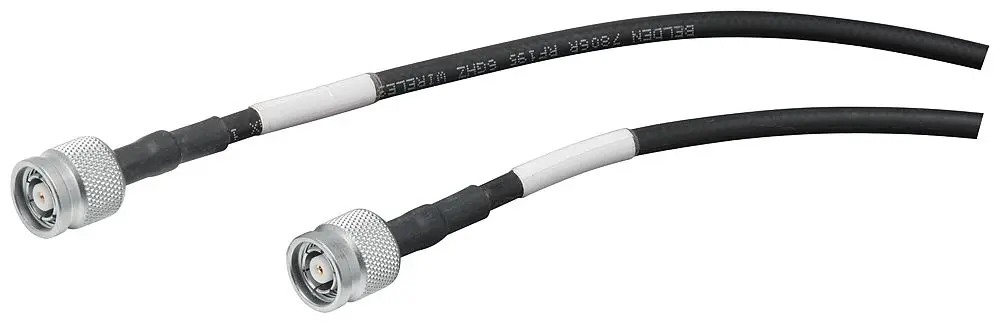 Produktfoto 1 von Siemens RP-TNC LMR-195 Koaxialkabel, Abgeschlossen, 50 Ω, 3 m, Aussen ø 4.95 mm Außen-ø , Schwarz