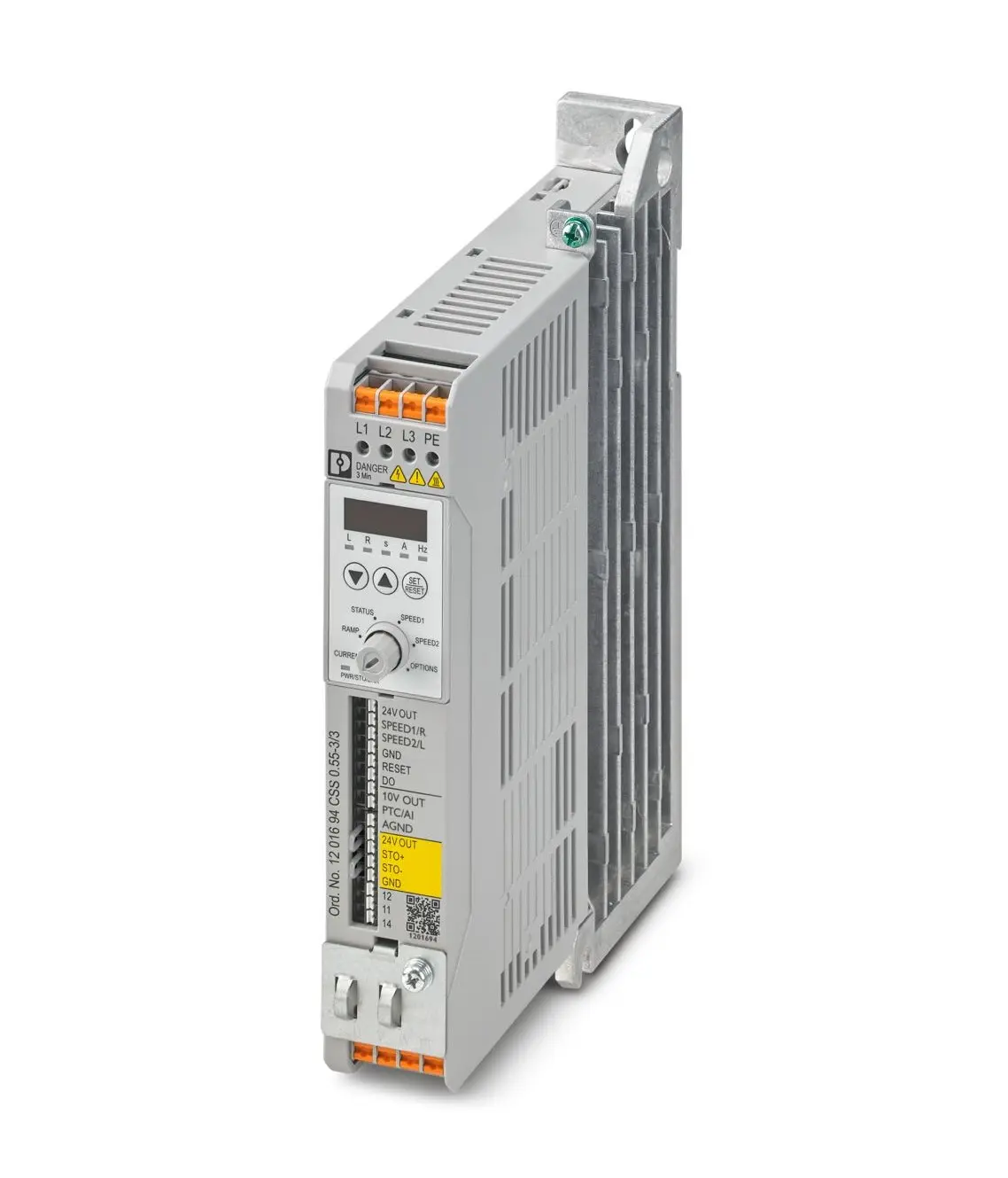 Produktfoto 1 von Phoenix Contact CSS 3-Phasen Anlasser mit variabler Drehzahl 0.55 kW 480 V ac 3.24 A 500Hz