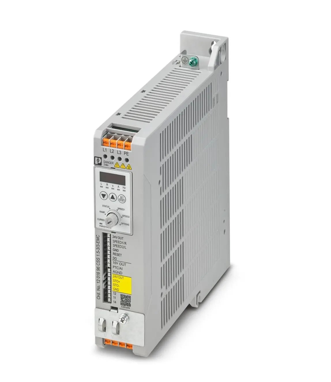 Produktfoto 1 von Phoenix Contact CSS 3-Phasen Anlasser mit variabler Drehzahl 1.5 kW 480 V ac 7.02 A 500Hz