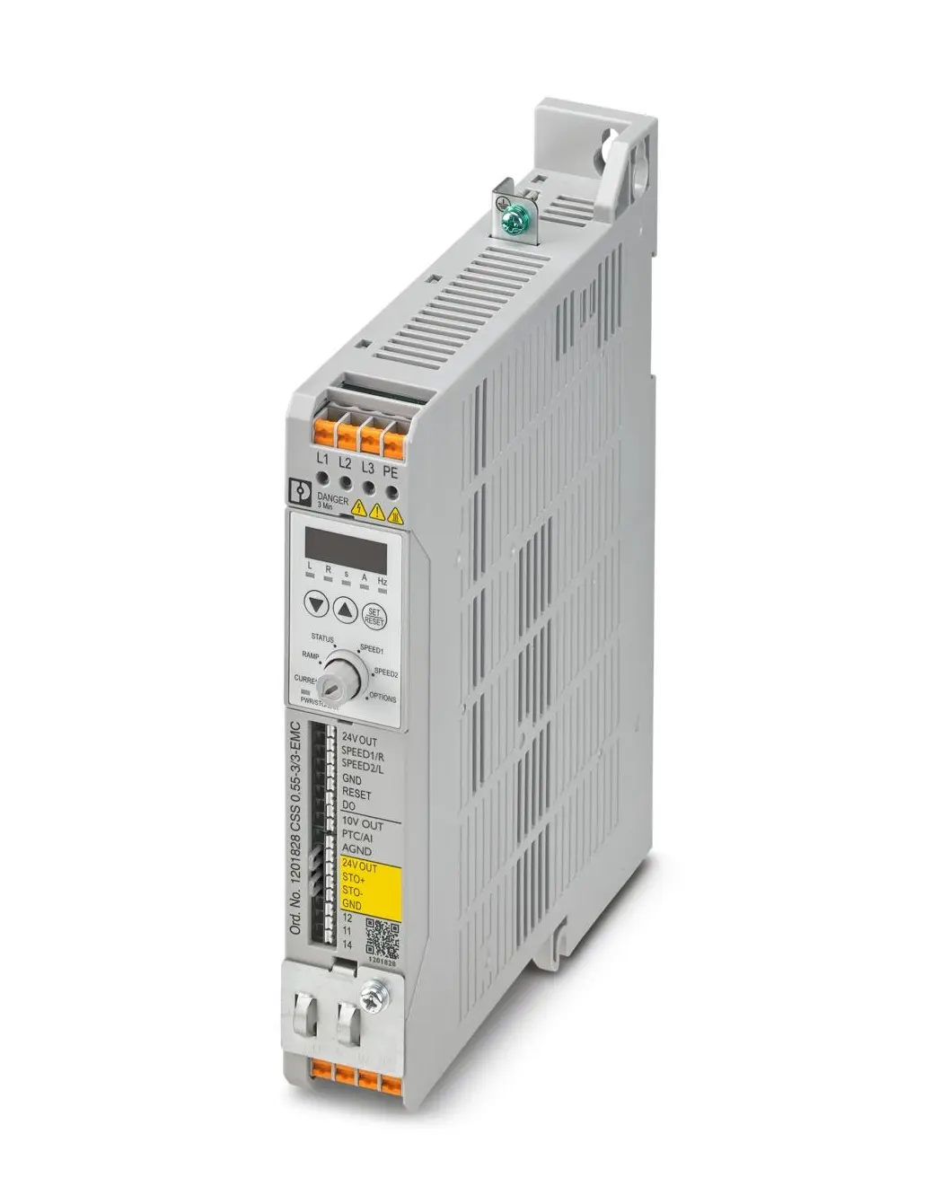 Produktfoto 1 von Phoenix Contact CSS 3-Phasen Anlasser mit variabler Drehzahl 0.55 kW 480 V ac 3.24 A 500Hz