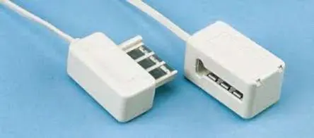 Produktfoto 1 von Decelect Stecker Telefonverlängerungskabel Buchse Polyvinylchlorid 10 m Weiß