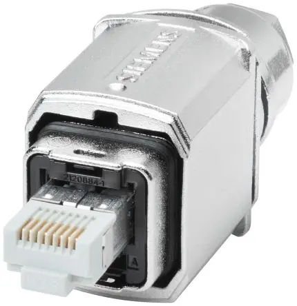 Produktfoto 1 von Siemens IE Stecker Cat6a Ethernet-Steckverbinder, 8-Port 8-polig Kabel Gerade