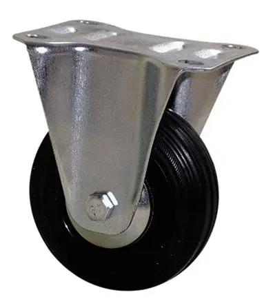 Produktfoto 1 von Guitel Hervieu Feststehend Rolle, Rad ø 65 mm, 65 kg, Ges H. 85 mm, Rad B. 27 mm, Gummi