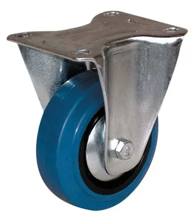Produktfoto 1 von Guitel Hervieu Feststehend Rolle, Rad ø 100 mm, 150 kg, Ges H. 127 mm, Rad B. 32 mm, Gummi