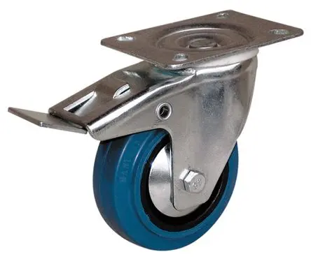 Produktfoto 1 von Guitel Hervieu Gebremst, schwenkbar Rolle, Rad ø 100 mm, 150 kg, Ges H. 127 mm, Rad B. 32 mm, Gummi