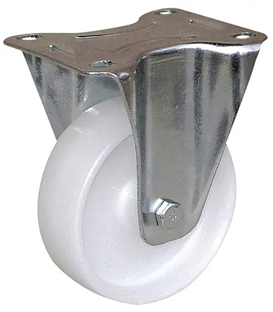 Produktfoto 1 von Guitel Hervieu Fest Lenkrolle, Rad ø 100mm, 100kg, Ges H. 130mm, Rad B. 32mm, 105 x 80mm, Platte, Polyolefin-Material